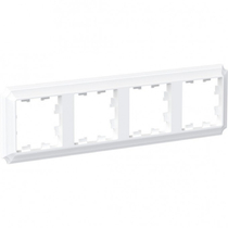 ATLASDESIGN ANTIQUE 4-постовая рамка, универсальная, БЕЛЫЙ - ЭНЕРГОПРОФ -  Комплексный поставщик электроматериалов